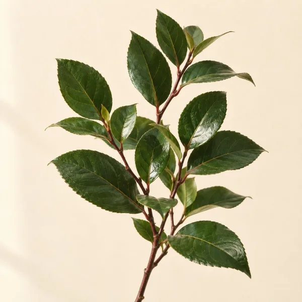 Feuilles de salal vert foncé (illustration)